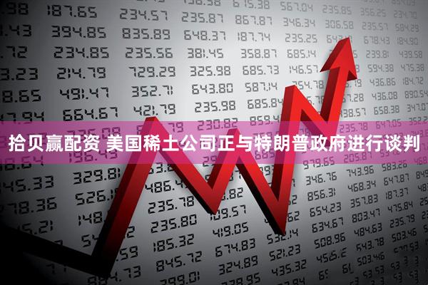 拾贝赢配资 美国稀土公司正与特朗普政府进行谈判