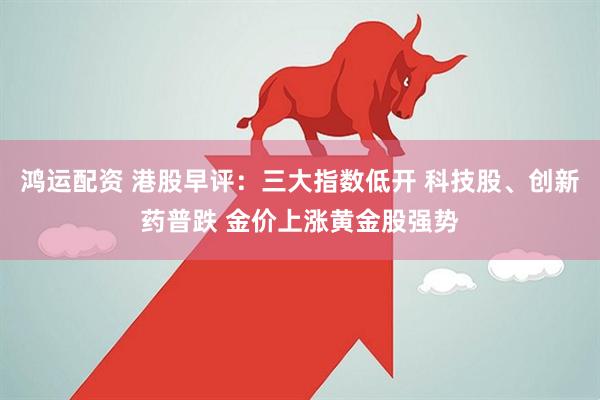 鸿运配资 港股早评:三大指数低开 科技股、创新药普跌 金价上涨黄金股强势